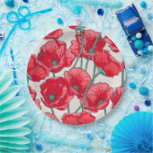 フローラ ペーパープレート (パーティー)