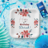 フローラ ペーパープレート (パーティー)