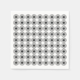 フローラ – ホワイトスタンダードカクテル紙ナプキンス スタンダードカクテルナプキン