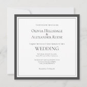 フローラ、ホワイトローゼエレガントなウェディング招待状 招待状 (裏面)