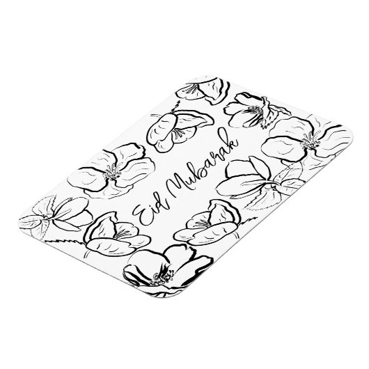 フローラ、ホームデコギフトEid Mubarakホームデコール マグネット (左側)