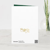 フローラ |ポインセチア松葉緑 シーズンカード (裏面)