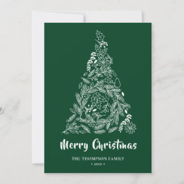 フローラ |ポインセチア松葉緑 シーズンカード