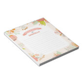 フローラ(ユダヤ教の)バル・ミツバー注記 ノートパッド (アングル)