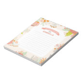 フローラ(ユダヤ教の)バル・ミツバー注記 ノートパッド (回転)