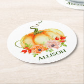 フローラ ラウンドペーパーコースター (アングル)