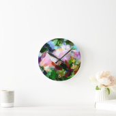 フローラ ラウンド壁時計 (ホーム)