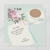 フローラ·ラモダンブ·パーソナル·ノート·カスタム·メッセージ ノートカード (正面/裏面)