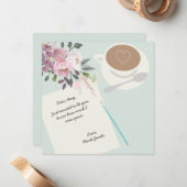 フローラ·ラモダンブ·パーソナル·ノート·カスタム·メッセージ ノートカード (正面/裏面インサイチュ)