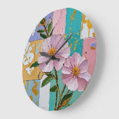 フローラ ラージ壁時計 (傾斜)