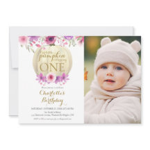 フローラ・リトル・パンプキン・ガールズ1歳の誕生日写真