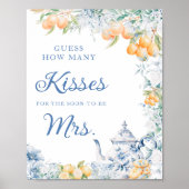 フローラ&レモン何個のキスブライダルシャワーゲーム ポスター (正面)