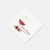 フローラ，ワイン，お洒落カクテル紙ナプキンス スタンダードカクテルナプキン (角)