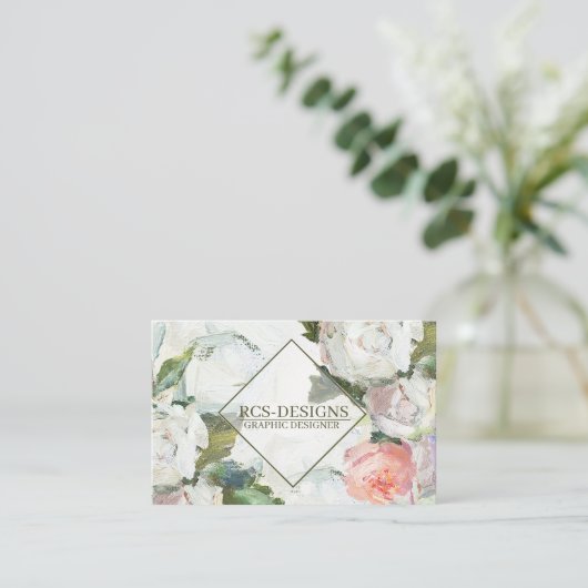 フローラ – 両面名刺 名刺 (スタンド正面)