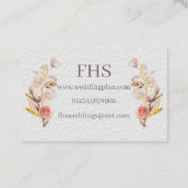 フローラ – 両面名刺 名刺 (裏面)