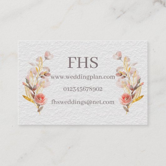 フローラ – 両面名刺 名刺 (裏面)