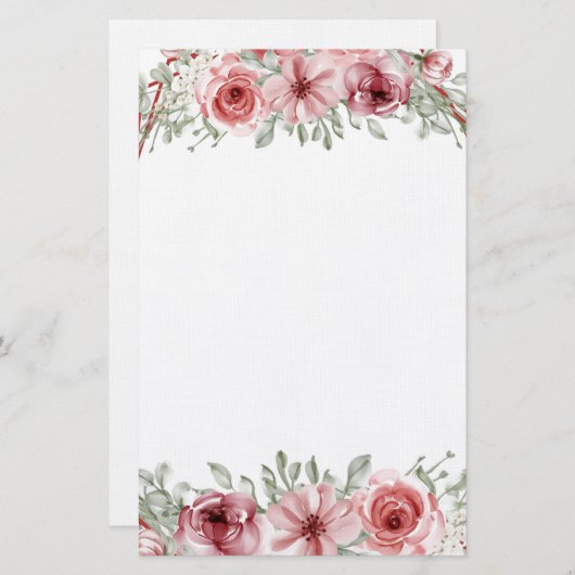 フローラ 便箋 (正面/裏面)