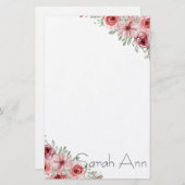 フローラ 便箋 (正面/裏面)