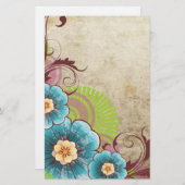 フローラ 便箋 (正面/裏面)