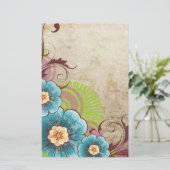 フローラ 便箋 (スタンド正面)