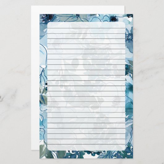 フローラ 便箋 (正面/裏面)