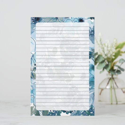 フローラ 便箋 (スタンド正面)