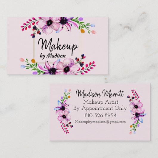 フローラ 名刺 (正面/裏面)