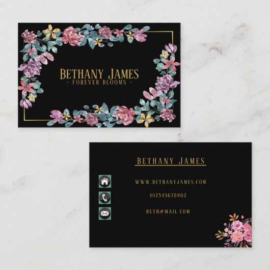 フローラ – 名刺 (正面/裏面)