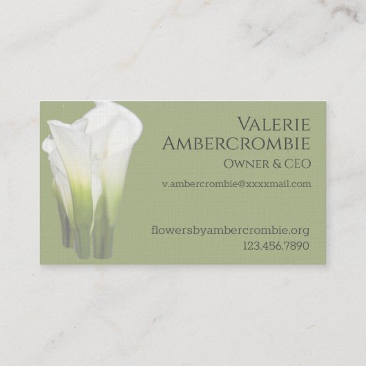 フローラ 名刺 (裏面)