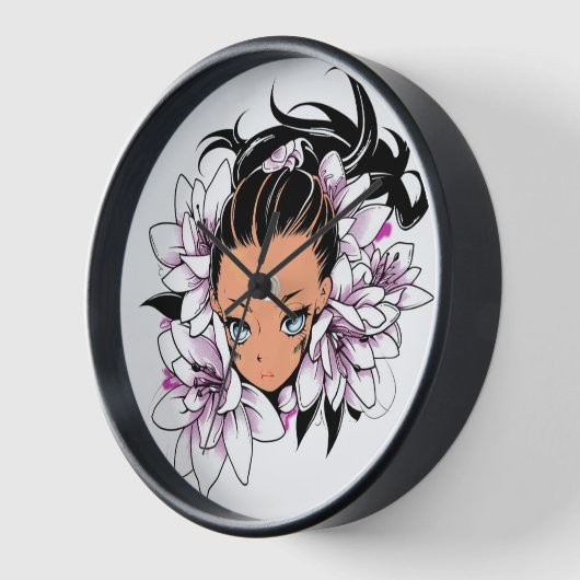 フローラ 壁時計 (傾斜)