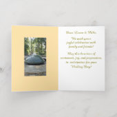 フローラ、婚約箔グリーティングカード 箔グリーティングカード (内側レイダウン)