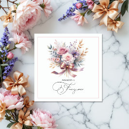 フローラ「彼女は一ファンシー人だ」1歳の誕生日パーティー スタンダードカクテルナプキン