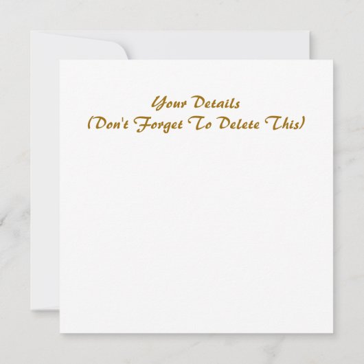 フローラ 招待状 (裏面)