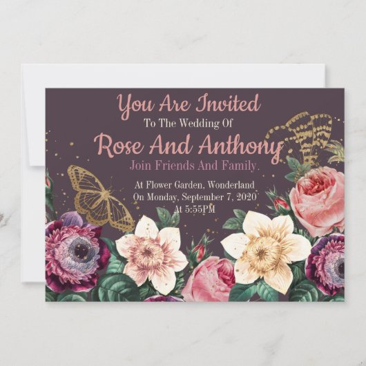 フローラ 招待状 (正面)