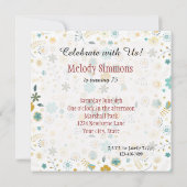 フローラ 招待状 (裏面)