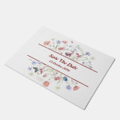 フローラ「日付の保存」 ドアマット (アングル)