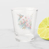 フローラ/春ハミングバードのアートワーク ショットグラス (裏面)