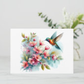 フローラ/春ハミングバードのアートワーク シーズンカード (スタンド正面)