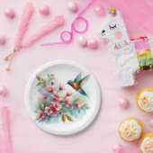 フローラ/春ハミングバードのアートワーク ペーパープレート (パーティー)