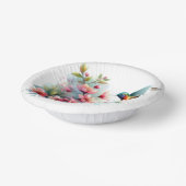 フローラ/春ハミングバードのアートワーク ペーパーボウル (傾斜あり)