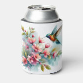 フローラ/春ハミングバードのアートワーク 缶クーラー (缶裏面)