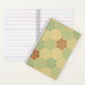 フローラ（朝野羽）パターンゴールデン ノートブック (内側)