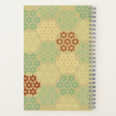 フローラ（朝野羽）パターンゴールデン ノートブック (裏面)