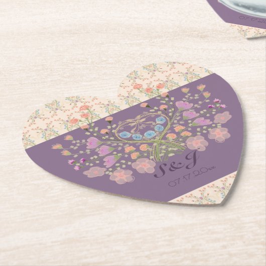 フローラ（梅あり） ペーパーコースター (アングル)