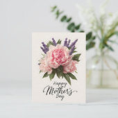 フローラ「母の日おめでとう」あいさつ ポストカード (スタンド正面)