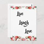 フローラ「生きる、笑う、愛エレガント」 ポストカード (正面/裏面)