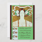 フローラ/白いバラとレディブライダルシャワーパーティー 招待状 (裏面)