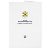 フローラ/白いバラのモノグラムを持つ女性 (裏面)