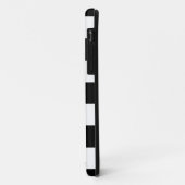 フローラ – 白黒のストライプ Case-Mate iPhoneケース (裏面/左)