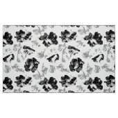フローラ、白黒 ファブリック (ファットクウォーター)